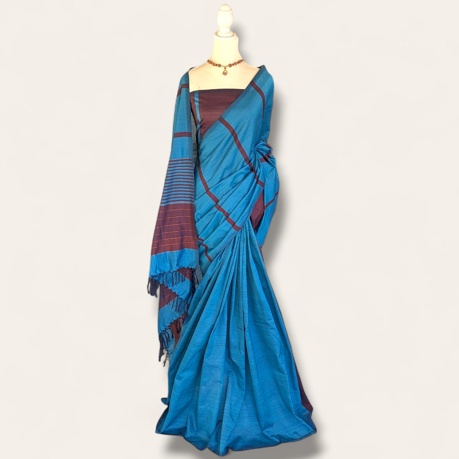 Cotton Polyester Mixed Handloom Saree