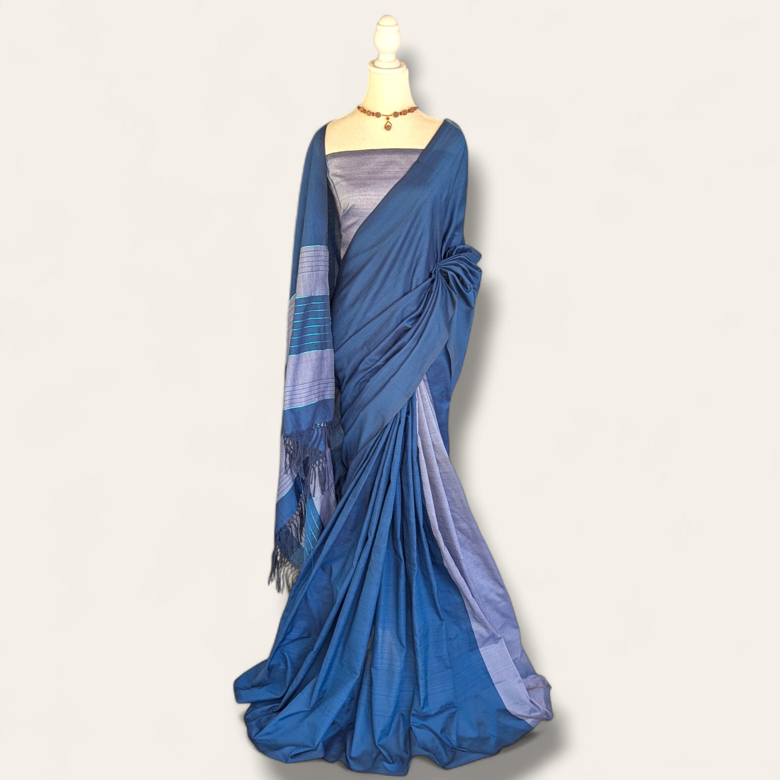 Cotton Polyester Mixed Handloom Saree