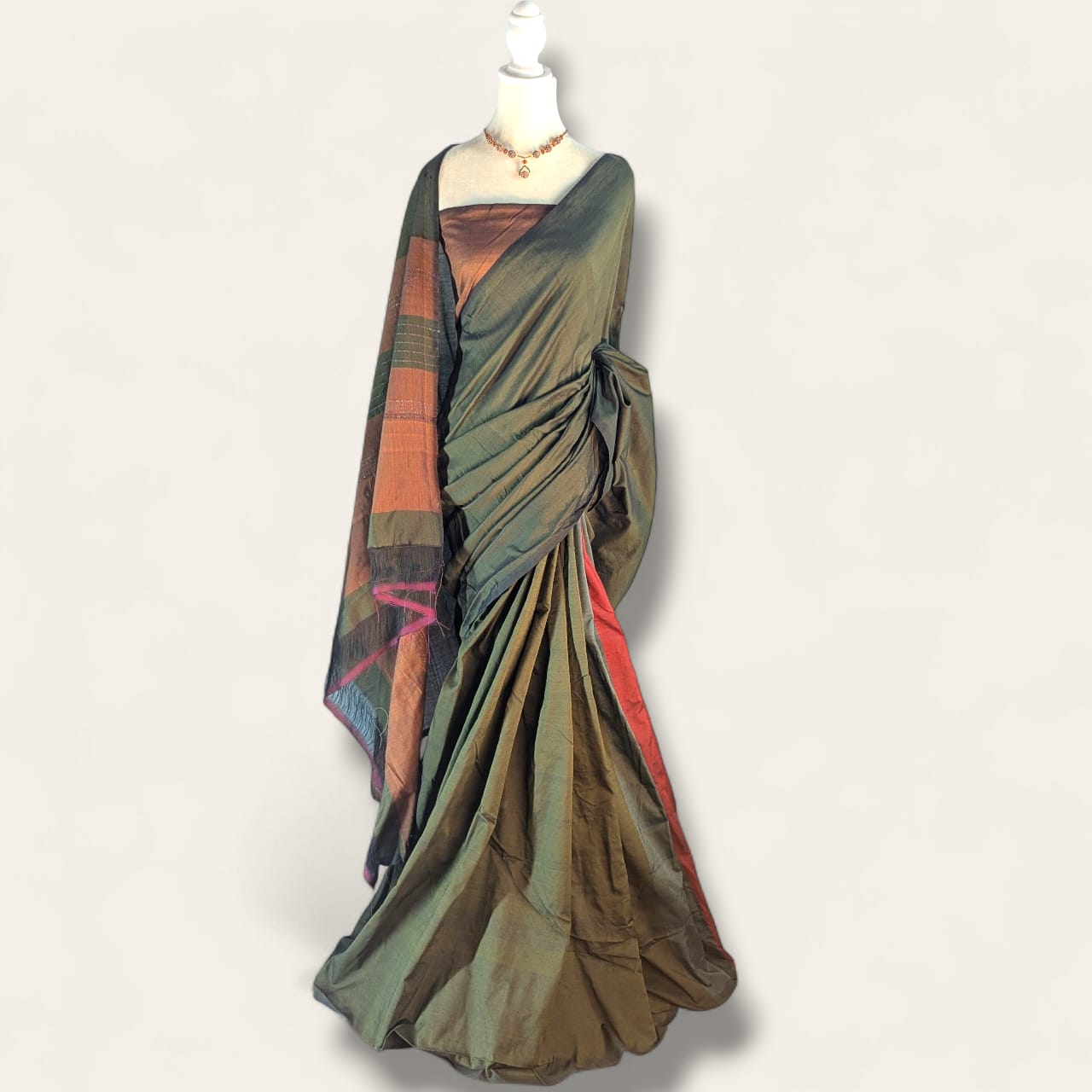 Cotton Polyester Mixed Handloom Saree