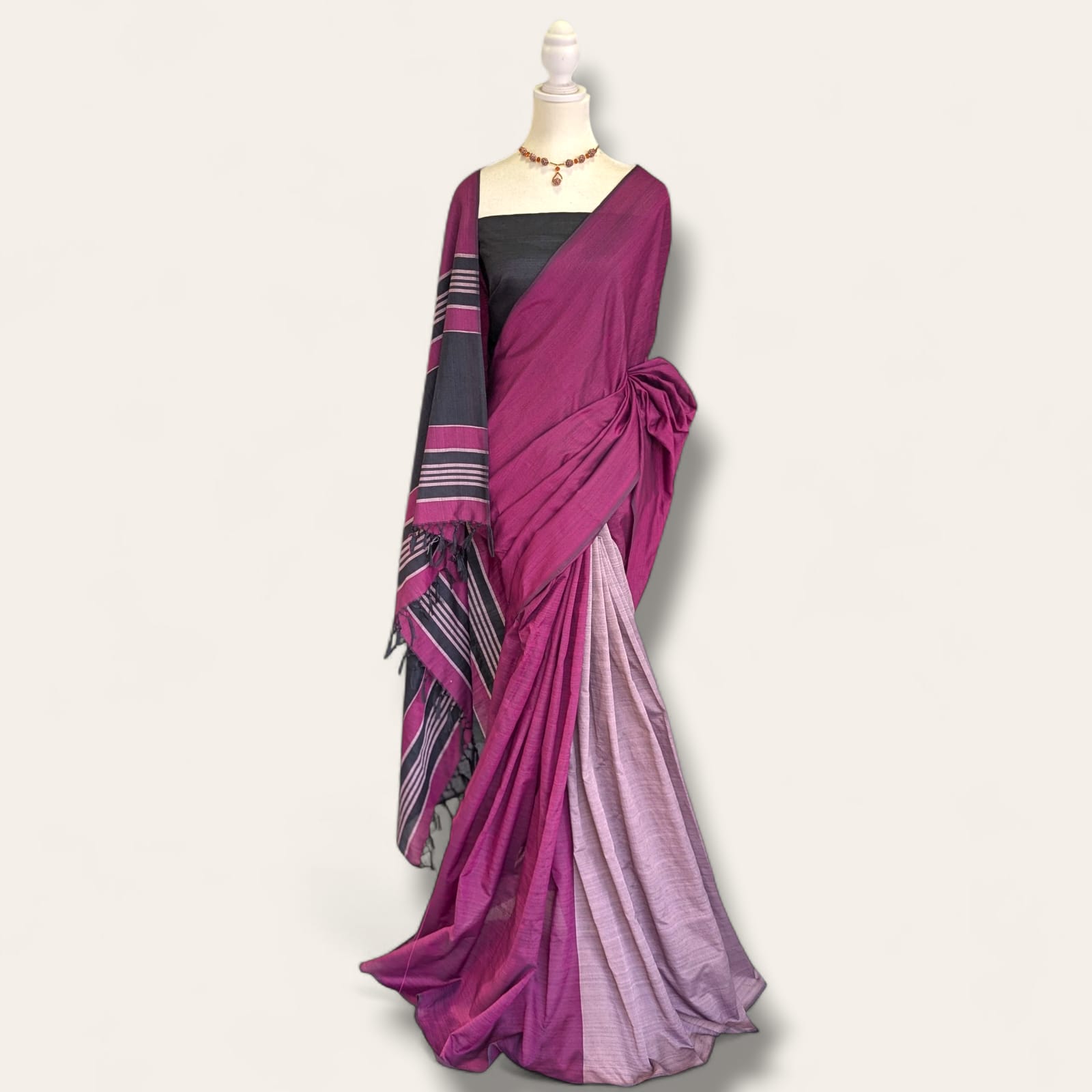 Cotton Polyester Mixed Handloom Saree